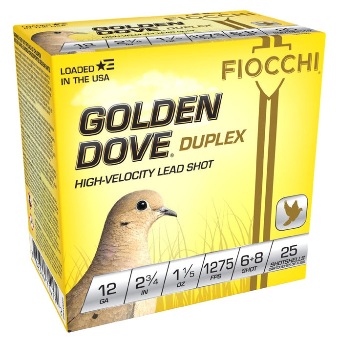 FIO 12DD1568  GLD DOVE   12 2.75 6+8   1-1/5 25/10