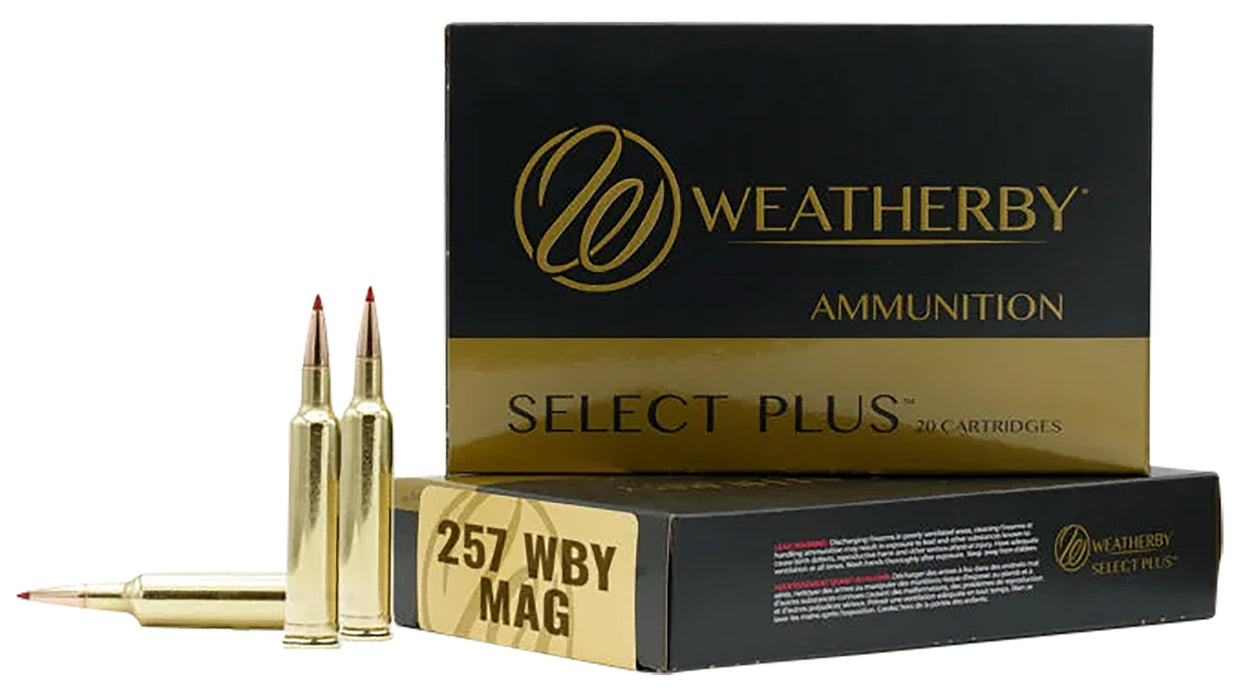 Weatherby B257100TTSX Select Plus  257 Wthby Mag 100 gr 3570 fps Barnes Tipped TSX Lead Free 20 Bx/10 Cs