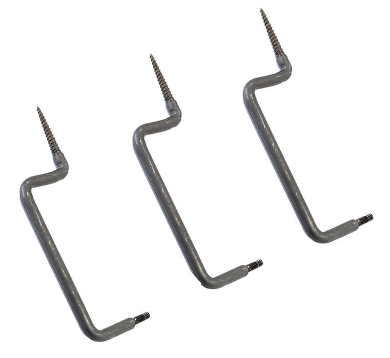 Stealth Cam STCTS3PK Tree Screw Mounts Compatible With 1/4"-20 thread adapter Black 3 Per Pkg