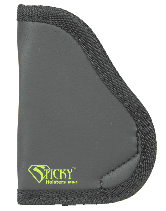 Sticky Holsters MD1 MD-1  Black/Green Latex Free Rubber Fits Small 9mm Ambidextrous
