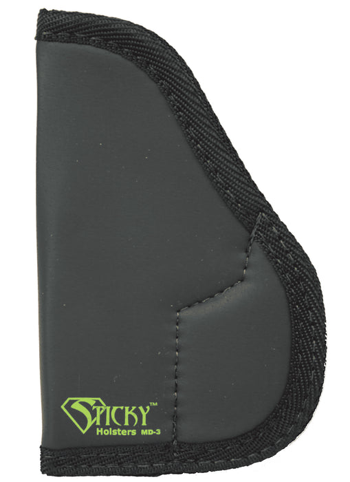 Sticky Holsters MD3 MD-3  Black/Green Latex Free Rubber Fits Walther PPK Ambidextrous