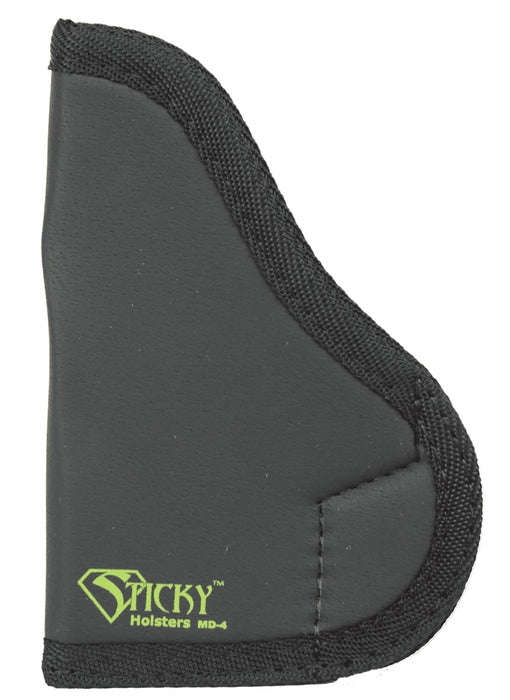Sticky Holsters MD4 MD-4  Black/Green Latex Free Rubber Fits Med Semi-Auto Ambidextrous