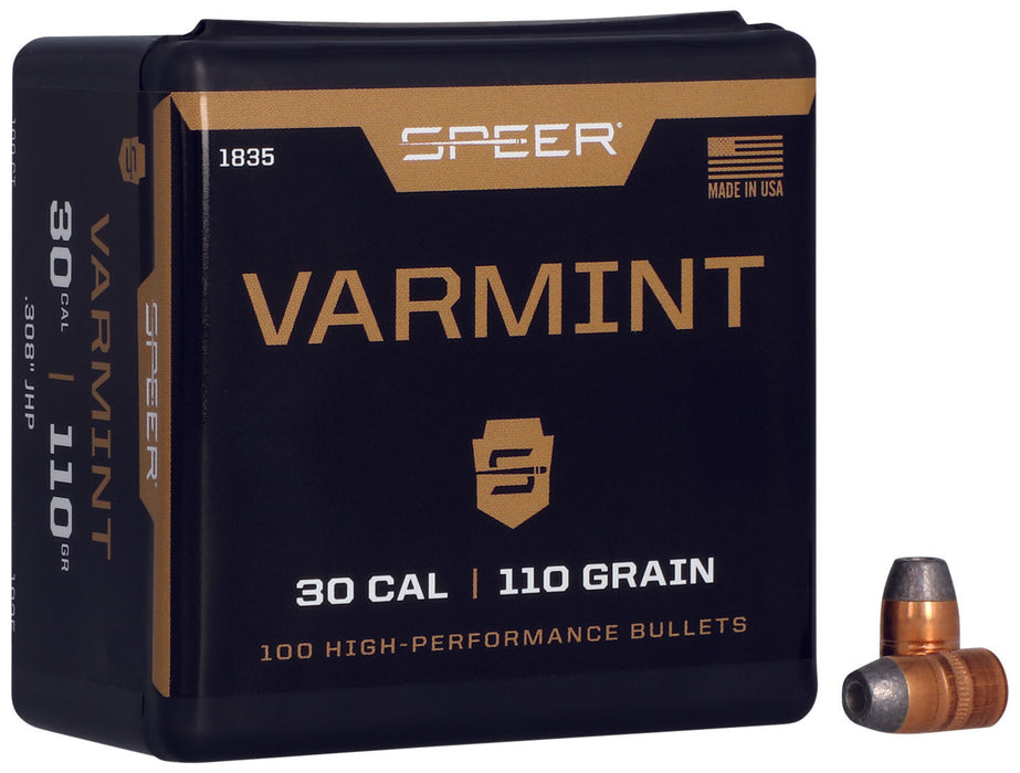 Speer 1835 Varmint  30Cal 110gr Jacketed Hollow Point 100 Per Box/5 Case