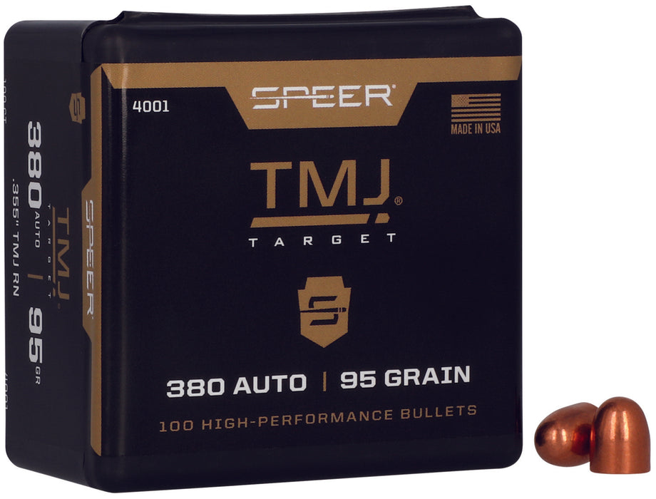 Speer 4001 TMJ  380ACP 95gr Total Metal Jacket 100 Per Box/5 Case