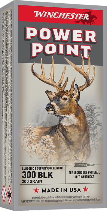 Winchester Ammo X300BLKX Super X  300Blackout 200gr Power Point Subsonic 20 Per Box/10 Case