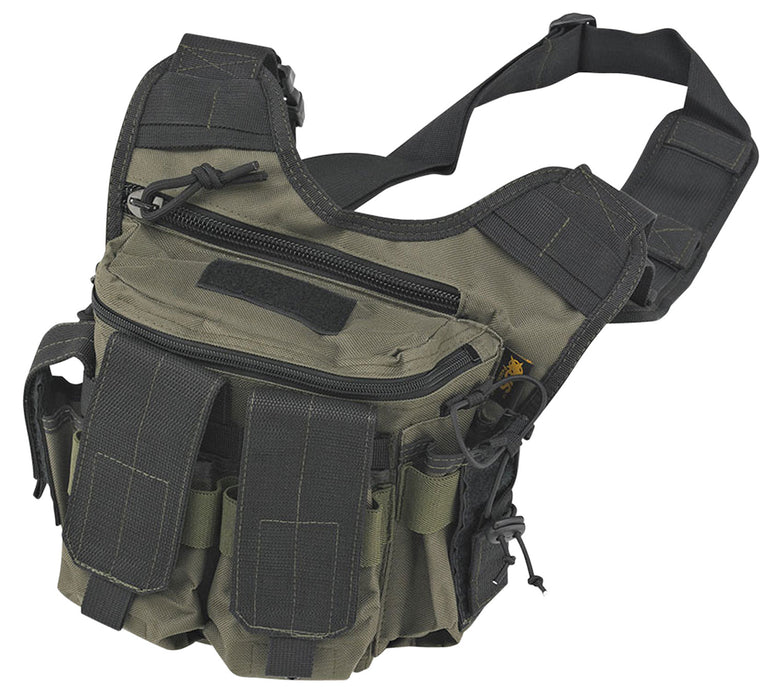 US PeaceKeeper P20305 Rapid Deployment Pack  Shoulder Sling 600D Polyester OD Green/Black