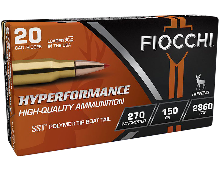 Fiocchi 270HSB Extrema  270 Win 150 gr 2860 fps Super Shock Tip (SST) 20 Bx/10 Cs