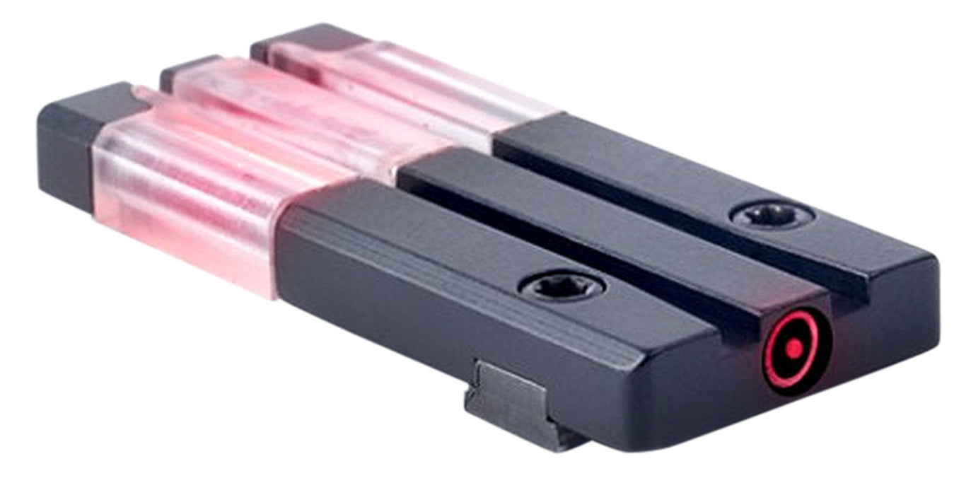 Meprolight USA 631303408 FT Bullseye Rear Sight Red Tritium FO/Black Frame Fits Remington R1, Dovetail Mount