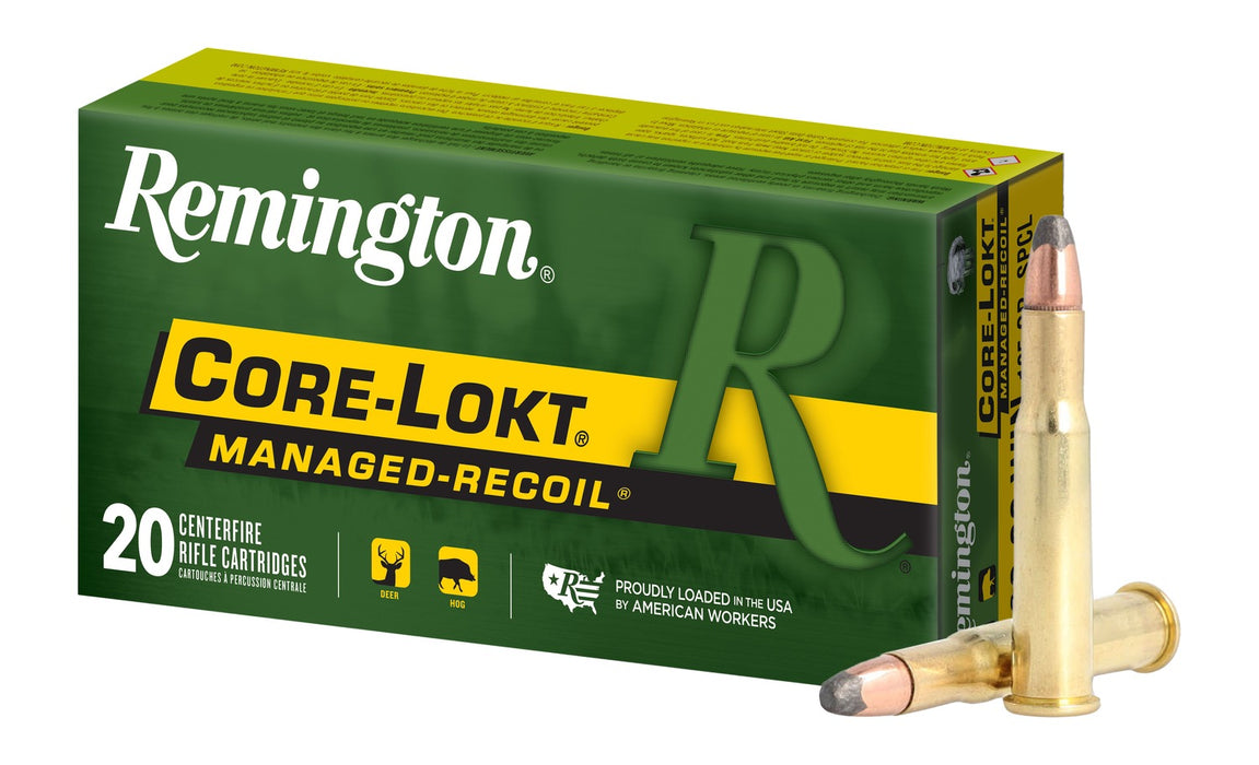 Remington Ammunition 27644 Managed-Recoil  30-30Win 125gr Soft Point Core Lokt 20 Per Box/10 Case