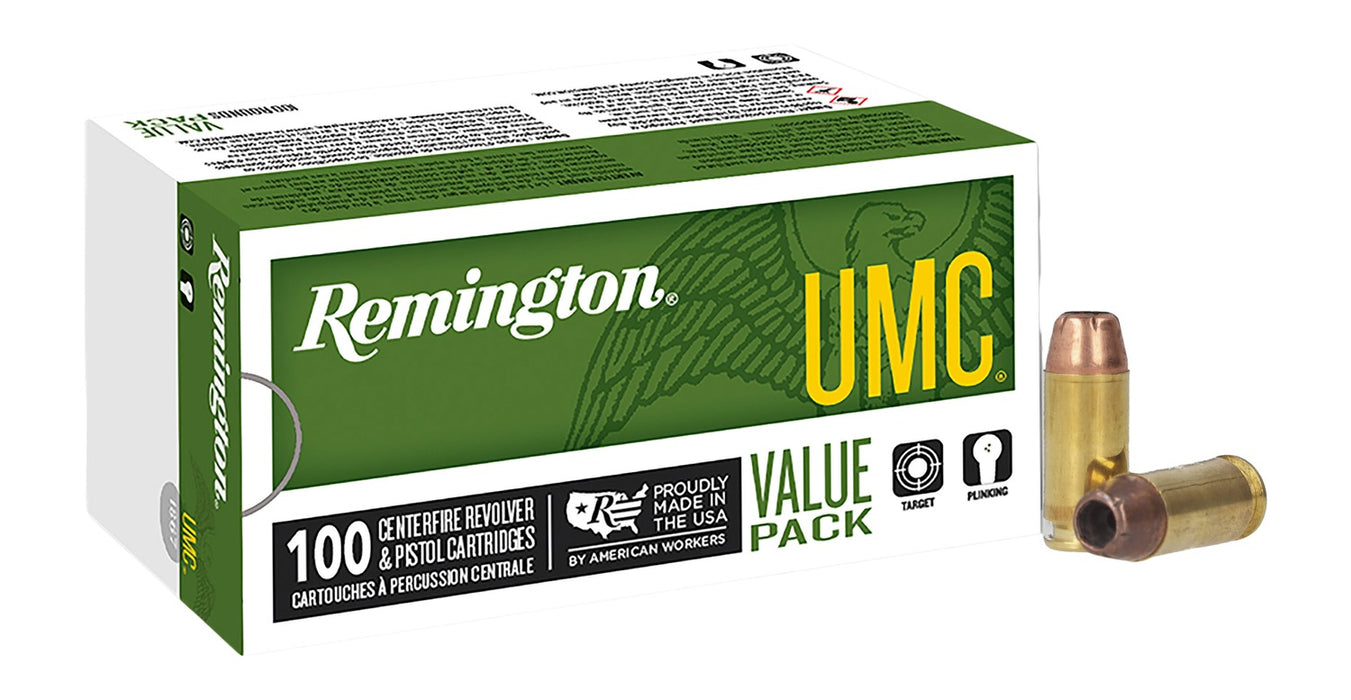 Remington Ammunition 23687 UMC Value Pack 40S&W 180gr Jacketed Hollow Point 100 Per Box/6 Case