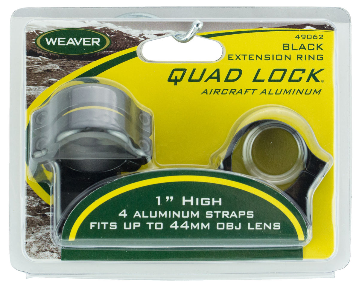 Weaver Mounts 49062 Quad Lock Detachable Rings Black 1