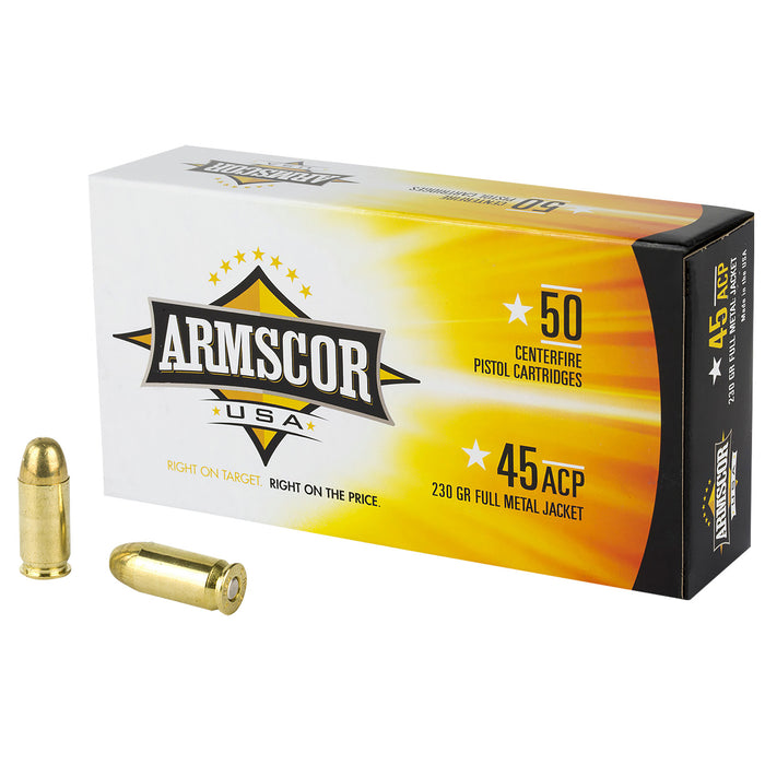 Armscor FAC4512N USA 45 ACP 230 gr Full Metal Jacket (FMJ) 50 Per Box/20 Cs