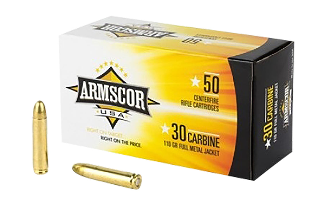 Armscor FAC30CIN USA 30 Carbine 110 gr Full Metal Jacket (FMJ) 50 Per Box/20 Cs