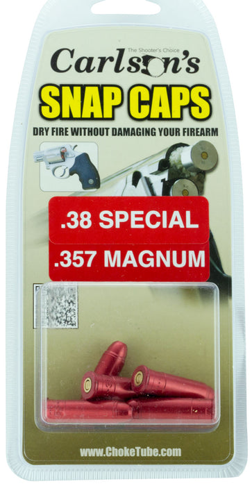 Carlson's Choke Tubes 00057 Snap Cap Pistol 38 Special 357 Mag Aluminum 6 Pack