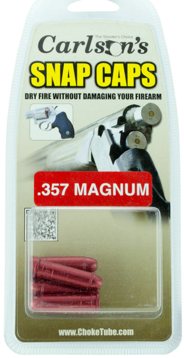 Carlson's Choke Tubes 00059 Snap Cap Pistol 357 Mag Aluminum 6 Pack