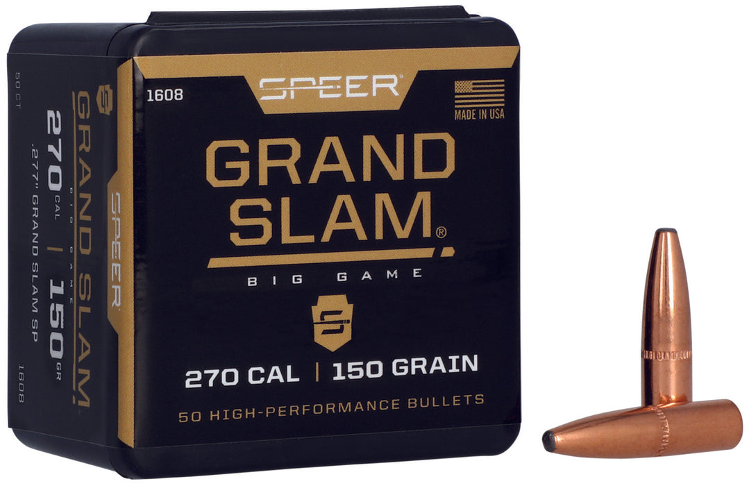 Speer 1608 Grand Slam  270Cal 150gr Soft Point 50 Per Box/5 Case