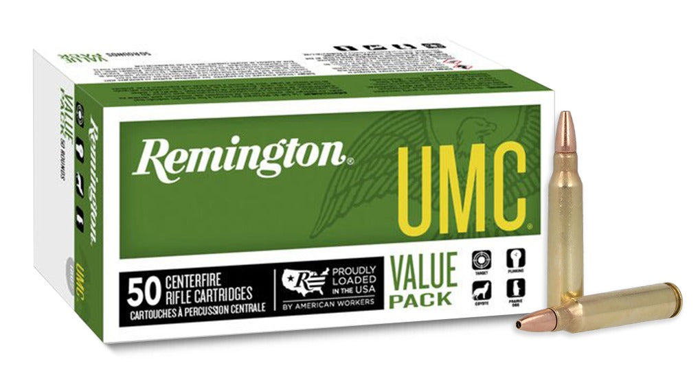 Remington Ammunition 23908 UMC Value Pack 223Rem 50gr Jacketed Hollow Point 50 Per Box/8 Case