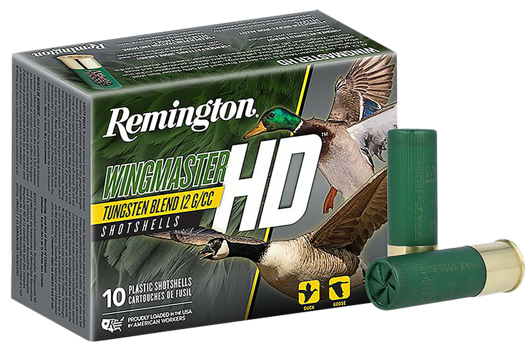 Remington Ammunition 20871 Wingmaster HD  12 Gauge 3" 1 1/4 oz 1450 fps Tungsten Blend 2 Shot 10 Bx/10 Cs