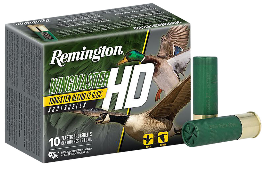 Remington Ammunition 20685 Wingmaster HD  12 Gauge 3" 1 3/8 oz 1450 fps Tungsten Blend 2 Shot 10 Bx/10 Cs