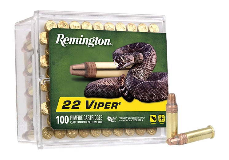 Remington Ammunition 21288 Viper  22LR 36gr Truncated Cone Solid 100 Per Box/50 Case