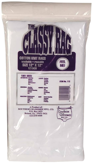 Southern Bloomer 112 Cleaning Patches  Cotton 12" x 12" 12 Per Bag
