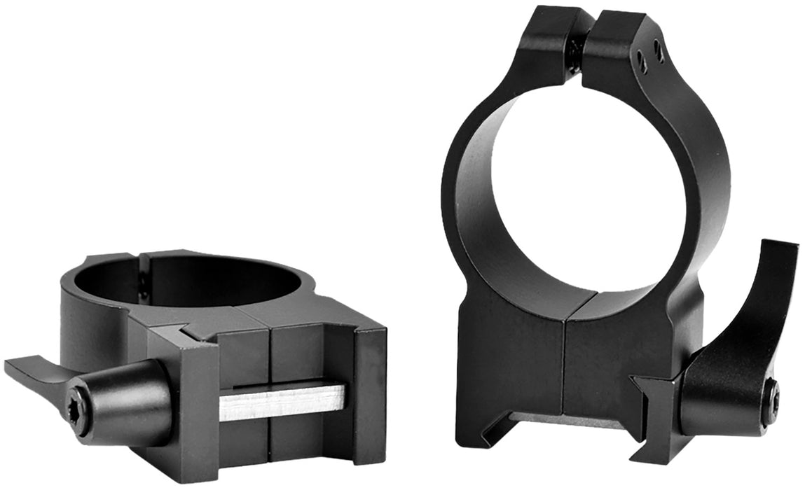 Warne 215LM Vertical Rings Maxima Matte Black 30mm High Quick Detach 0 MOA