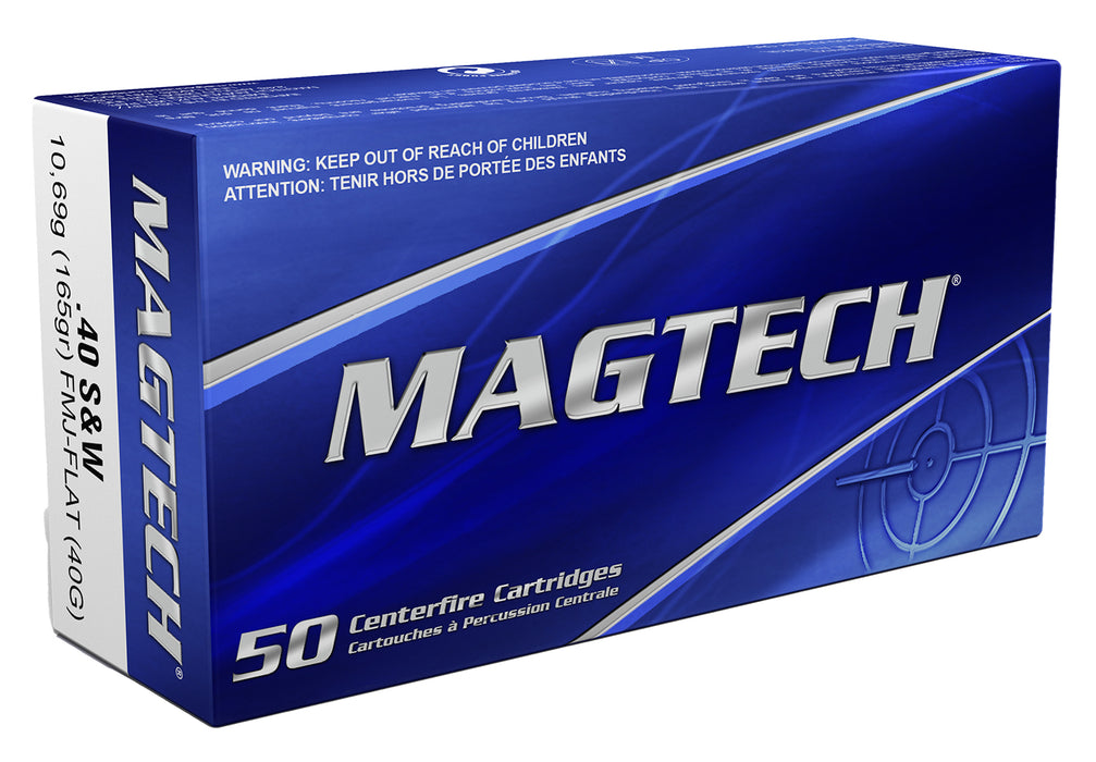 Magtech 40G Range/Training  40S&W 165gr Full Metal Jacket Flat Nose 50 Per Box/20 Case