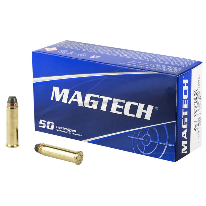 Magtech 357A Range/Training  357 Mag 158 gr 1235 fps Semi-Jacketed Soft Point Flat 50 Bx/20 Cs