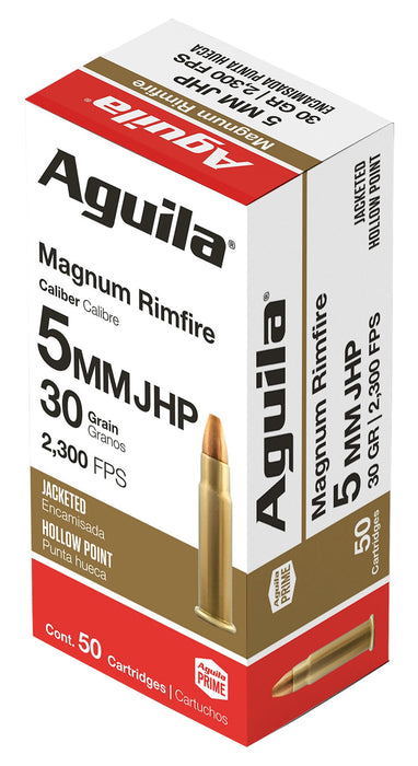 Aguila 1B222405 Target & Range High Velocity 5mm Rem Rimfire Mag 30 gr Semi-Jacketed Hollow Point (SJHP) 50 Per Box/20 Cs