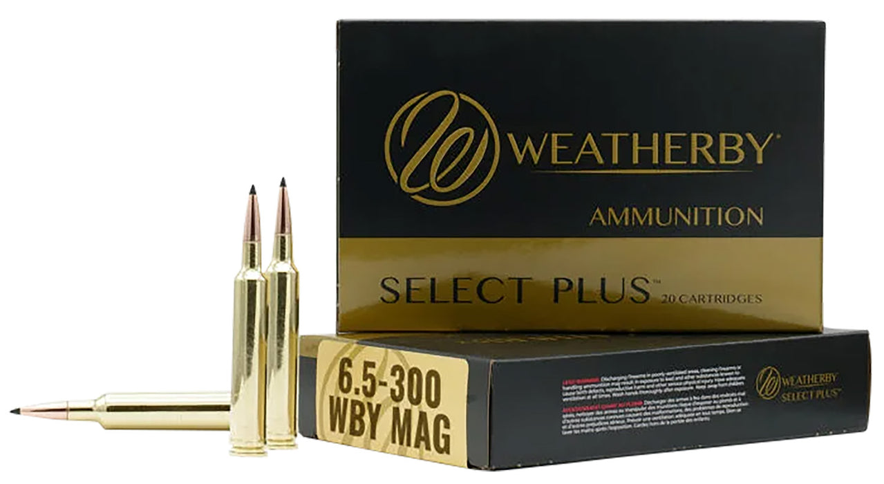 Weatherby B653127LRX Select Plus  6.5x300 Wthby Mag 127 gr Barnes LRX Lead Free 20 Per Box/10 Cs