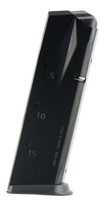 Mec-Gar MGP22815B Sig 15rd 9mm Luger Fits Sig P229/P228, Blued Carbon Steel