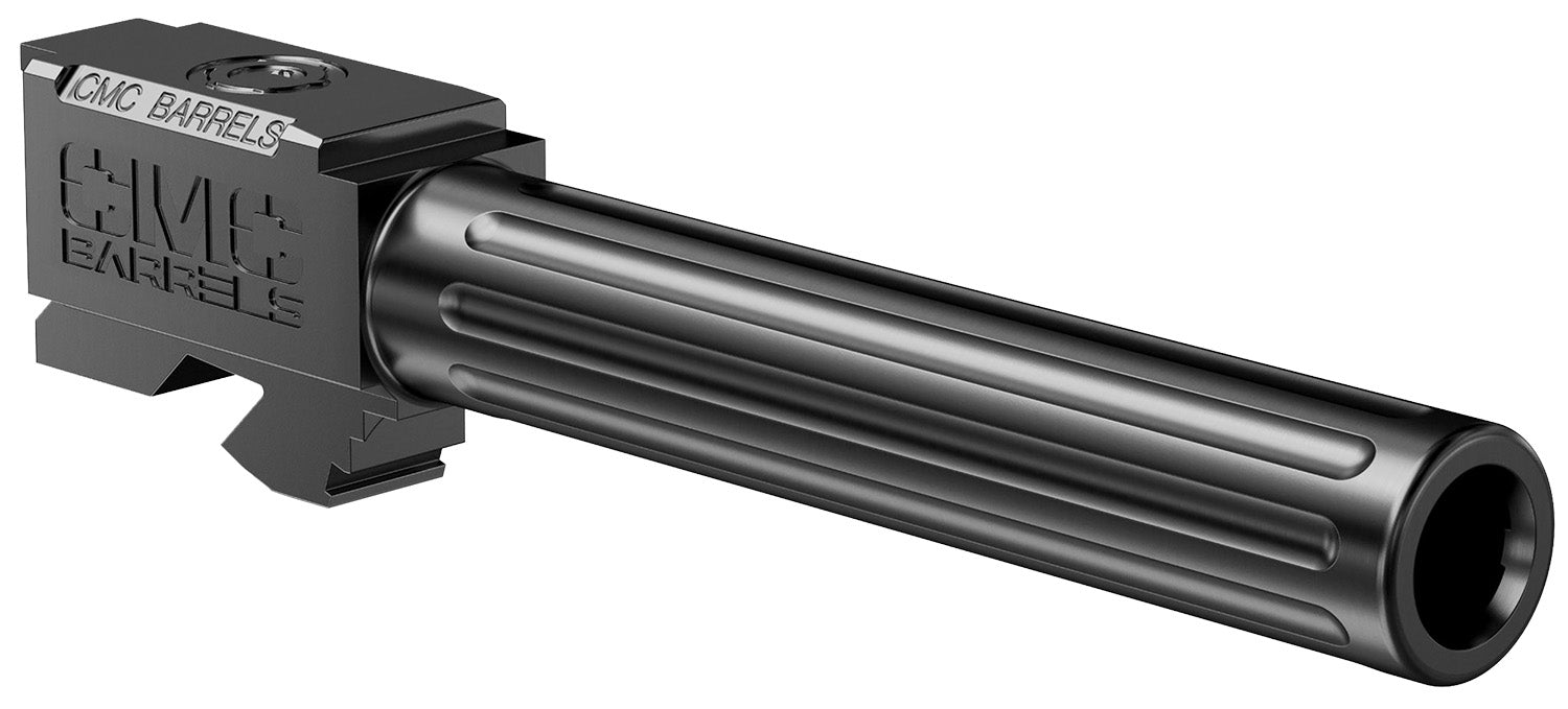 CMC Triggers 75512 Match Precision 9mm Luger 4.48" fits Glock 17 Gen 3-4 Black DLC Fluted