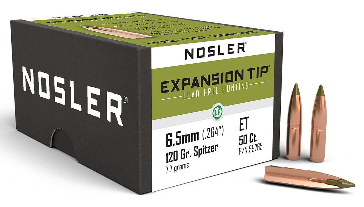 Nosler 59765 E-Tip  6.5Creedmoor 120gr Spitzer 50/Box