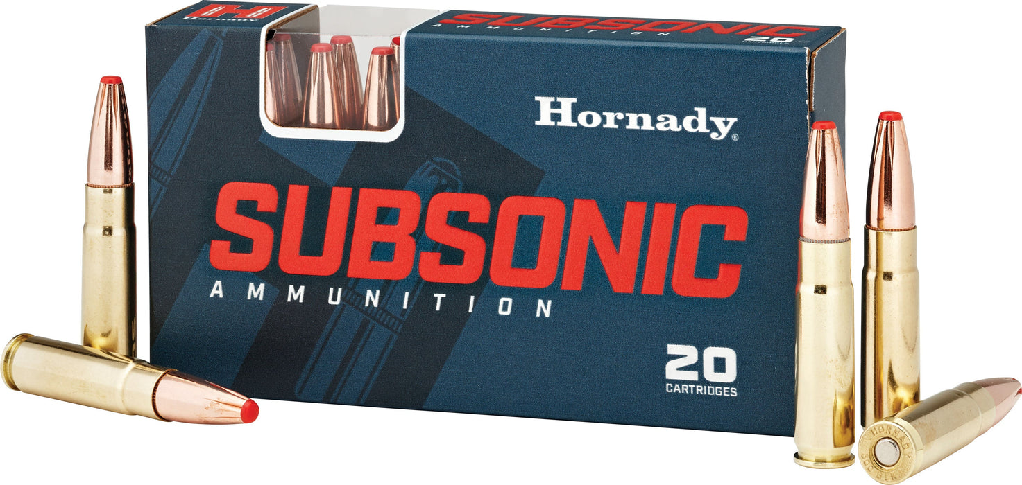 Hornady 80877 Subsonic  300 Blackout 190 gr 1050 fps Sub-X (SX) 20 Bx/10 Cs