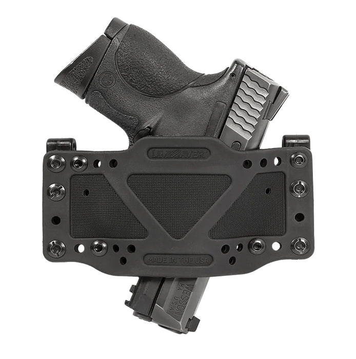 Limbsaver 12501 CrossTech  IWB/OWB Black Polymer Belt Clip Fits Universal Handgun Ambidextrous