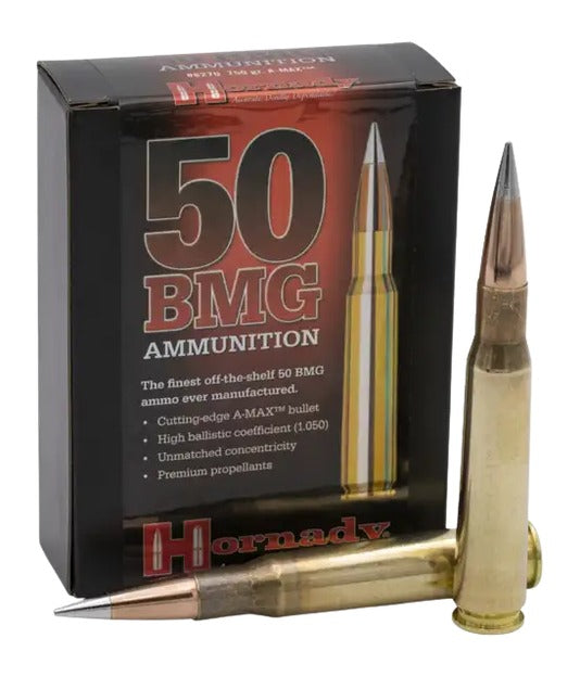 Hornady 8270 Match  50BMG 750gr Hornady A Max 10 Per Box/10 Case
