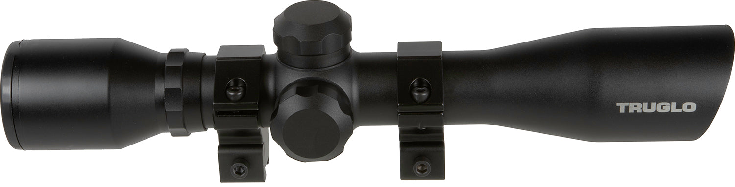TruGlo TG8504BR Compact  Matte Black 4x32mm 1" Tube Duplex Reticle