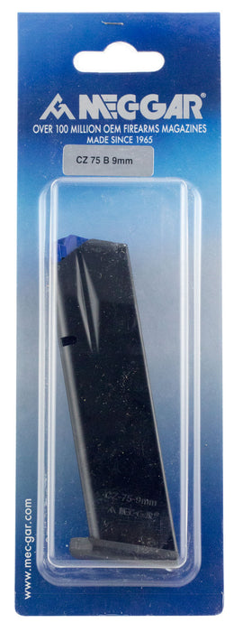 Mec-Gar MGCZ7517AFC CZ Blued w/ Anti-Friction Coating Detachable 17rd 9mm Luger for CZ 75B/Shadow 2/75 SP-01/Shadow 85B