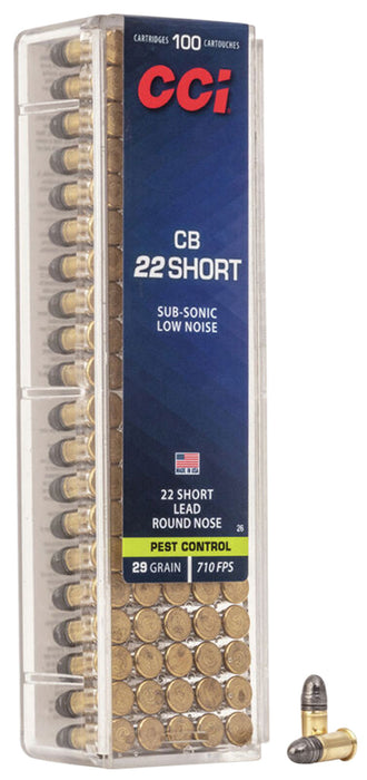 CCI 0026 Specialty CB  22 Short 29 gr 710 fps Lead Round Nose (LRN) 100 Bx/50 Cs