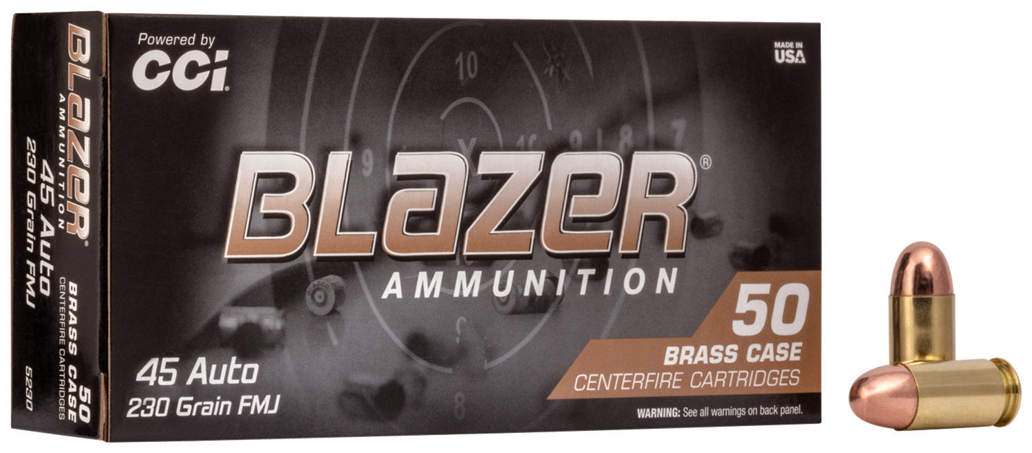 CCI 5230 Blazer Brass Handgun 45ACP 230gr Full Metal Jacket