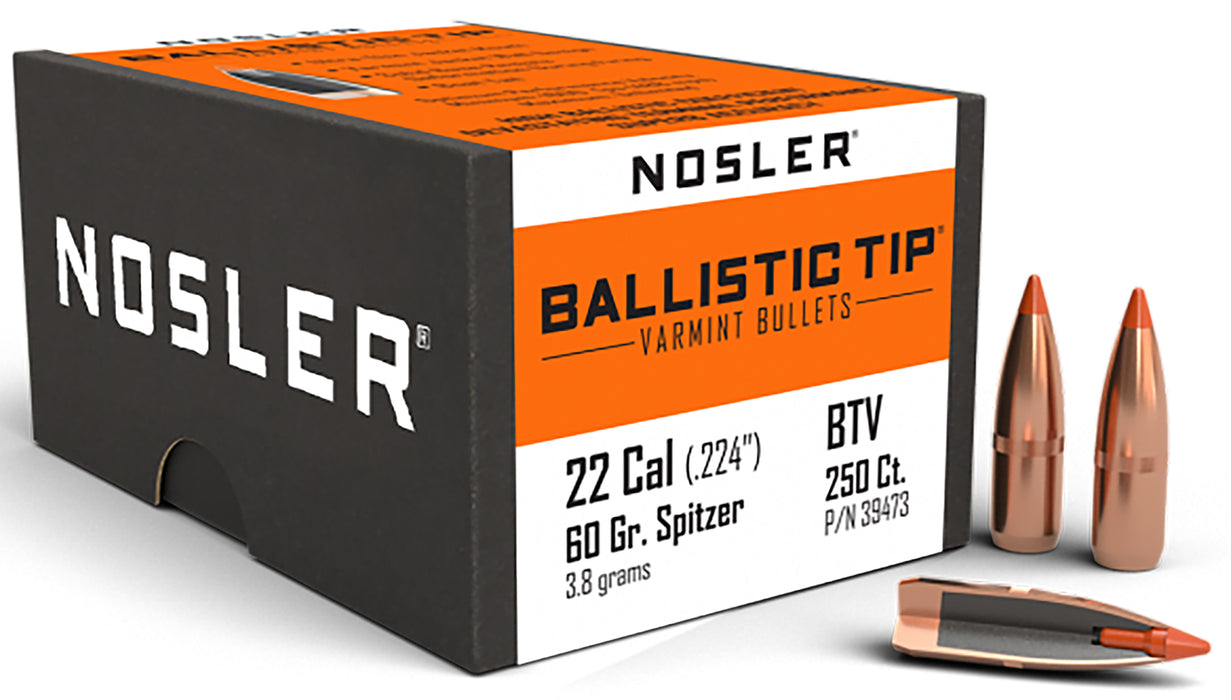 Nosler 39473 Ballistic Tip  22Cal 60gr Ballistic Tip Varmint 250/Box