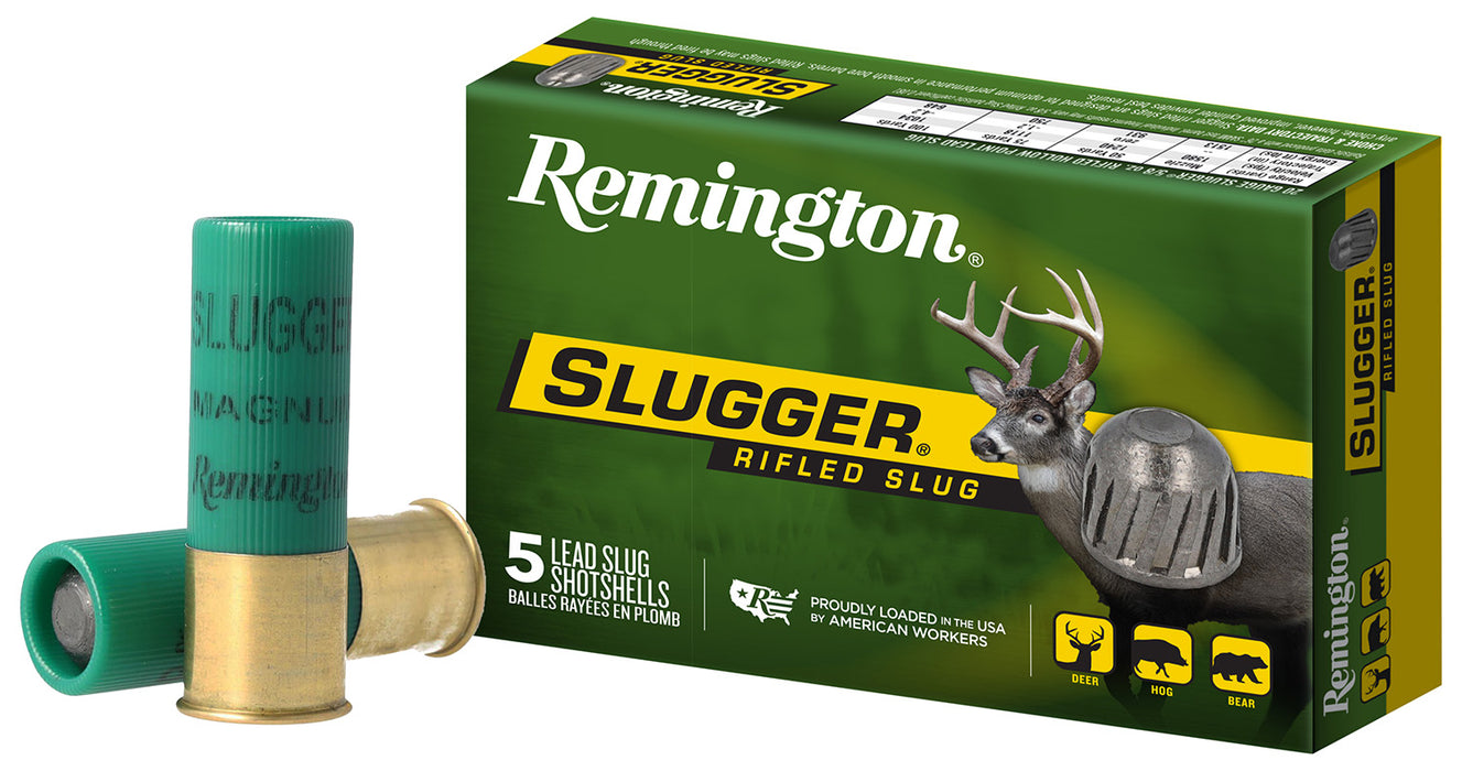 Remington Ammunition 20270 Slugger  12 Gauge 3" 1 oz 1760 fps Rifled Slug Shot 5 Bx/50 Cs