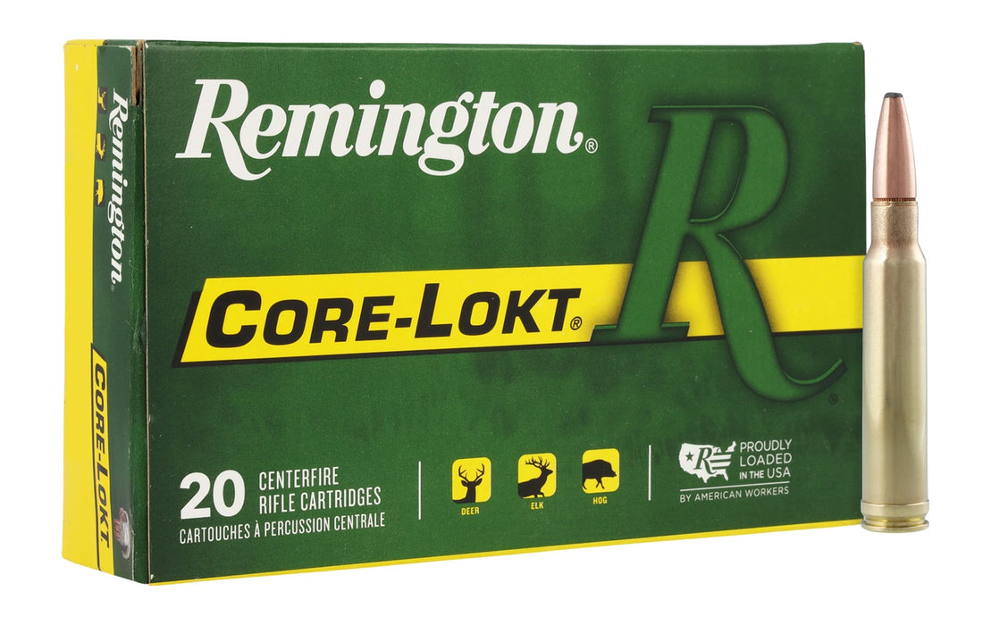 Remington Ammunition 22189 Core-Lokt  338WinMag 225gr Pointed Soft Point 20 Per Box/10 Case