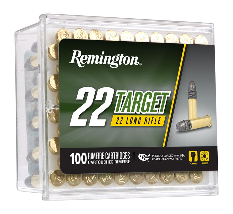 Remington Ammunition 21284 22 Target  22LR 40gr Round Nose 100 Per Box/50 Case