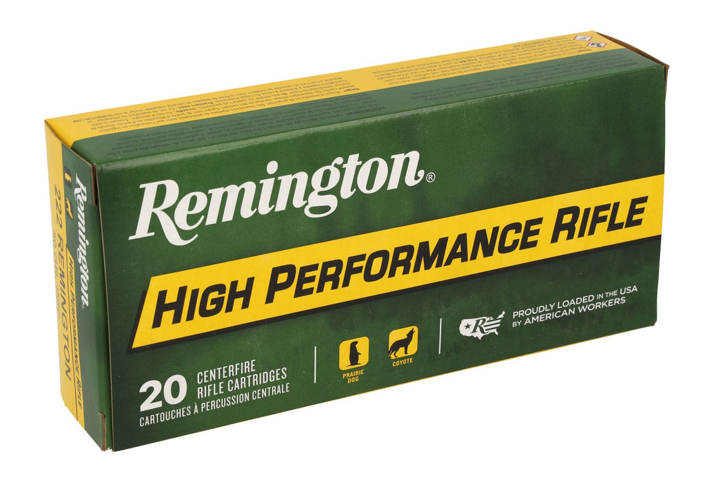 Remington Ammunition 21303 High Performance Rifle 222Rem 50gr Pointed Soft Point 20 Per Box/10 Case