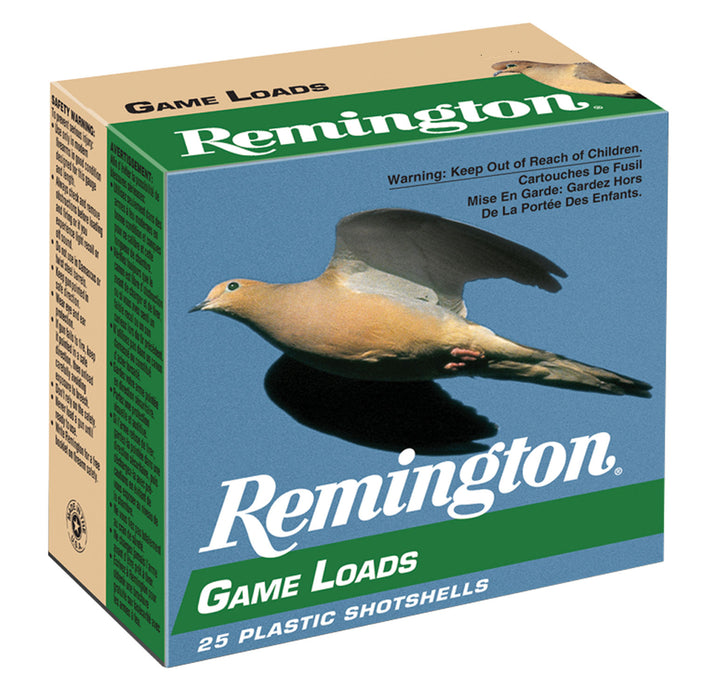 Remington Ammunition 20044 Game Load  20 Gauge 2.75" 7/8 oz 1225 fps 8 Shot 25 Bx/10 Cs
