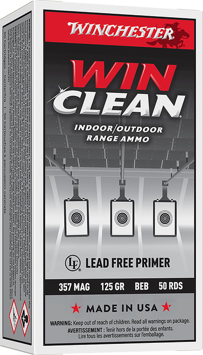 Winchester Ammo WC3571 Super X  357Mag 125gr Winclean Brass Enclosed Base 50 Per Box/10 Case