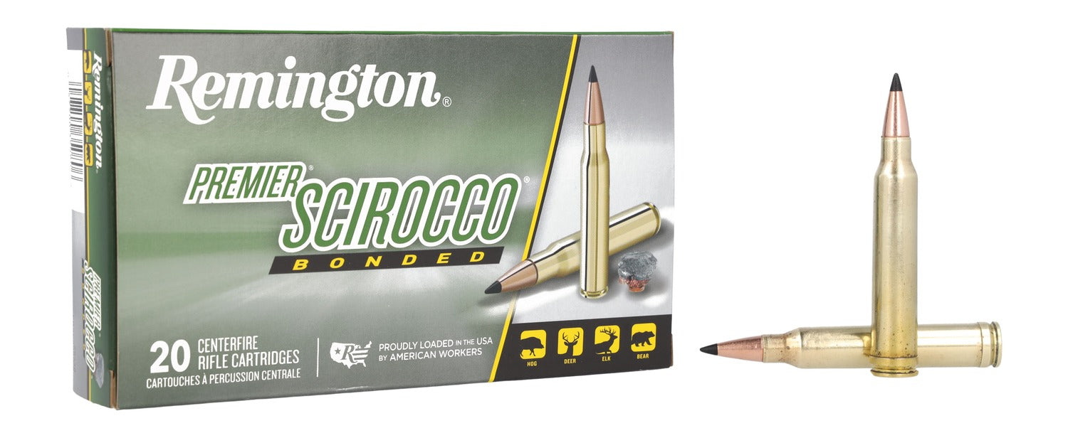 Remington Ammunition 29330 Premier Scirocco Bonded 300WinMag 180gr Swift Scirocco Bonded 20 Per Box/10 Case