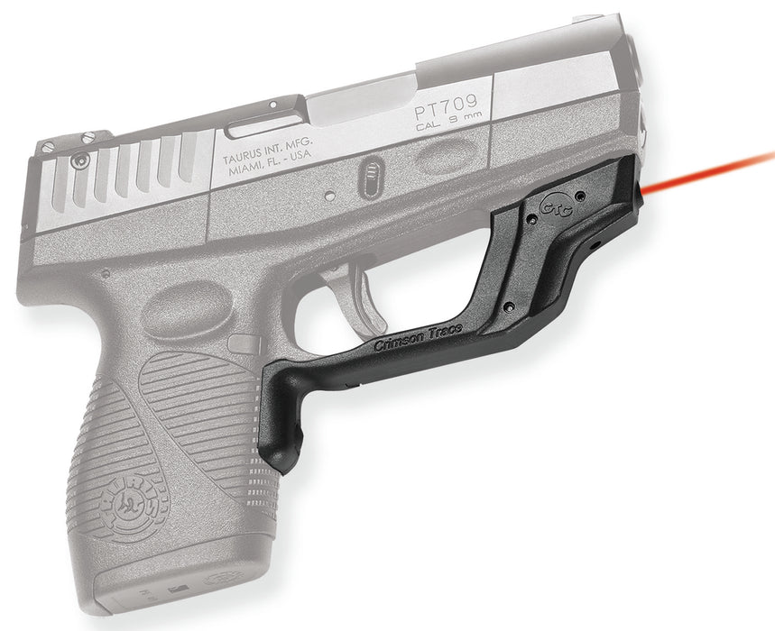 Crimson Trace 0160001 Laserguard  Fits Taurus Slim 709/708/740, Red Laser Black Polymer