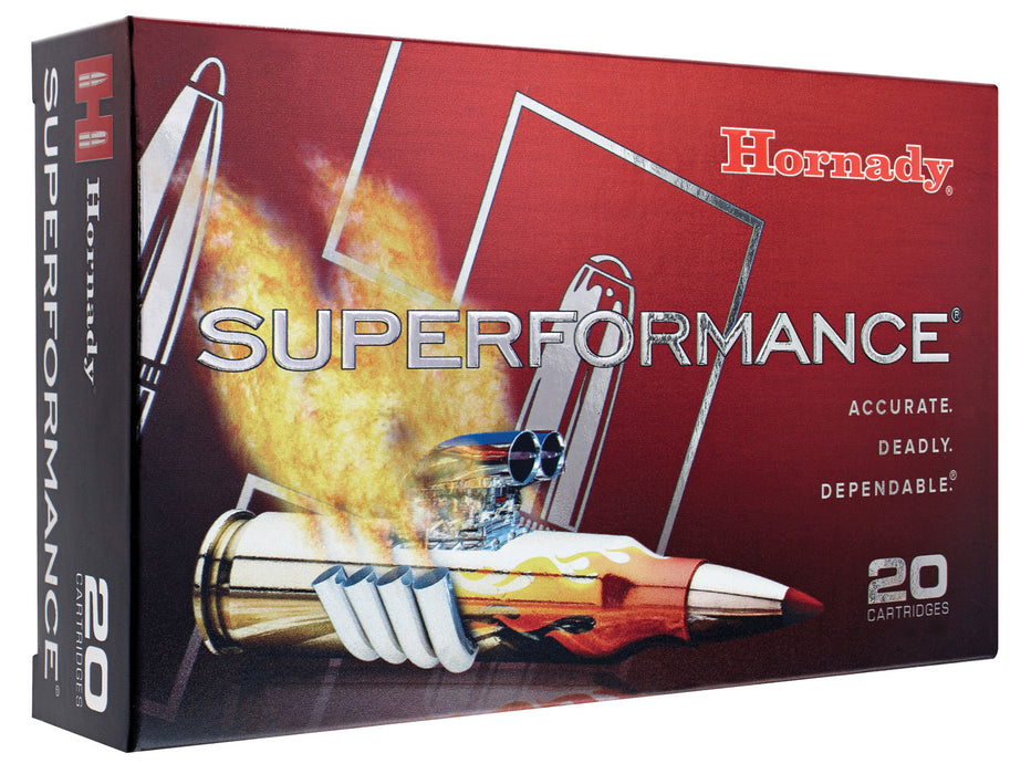 Hornady 8061 Superformance  7mm Rem Mag 154 gr 3100 fps Super Shock Tip (SST) 20 Bx/10 Cs